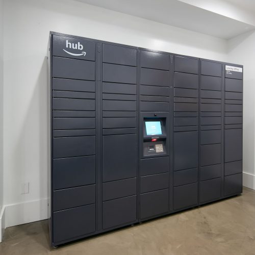 Amazon Hub package locker system
